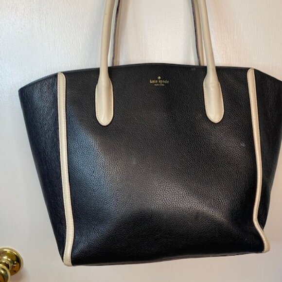 Kate Spade Black and white large tote bag - Picture 2 of 9
